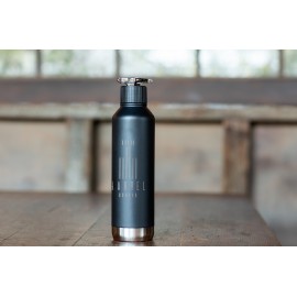 Personalized Spiglo 750mL Bottle - Black & Silver
