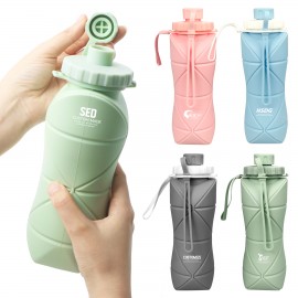 Creative Silicone Folding Water Bottle with Logo