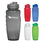 30 Oz. Poly-clear Gripper Bottle with Logo