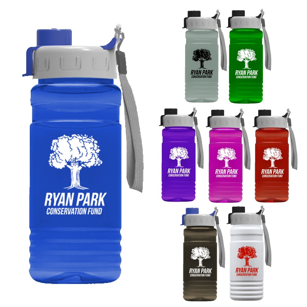 Custom 20 Oz. Upcycle Rpet Bottle w/Quick Snap Lid Custom 20 Oz. Upcycle Rpet Bottle w/Quick Snap Lid