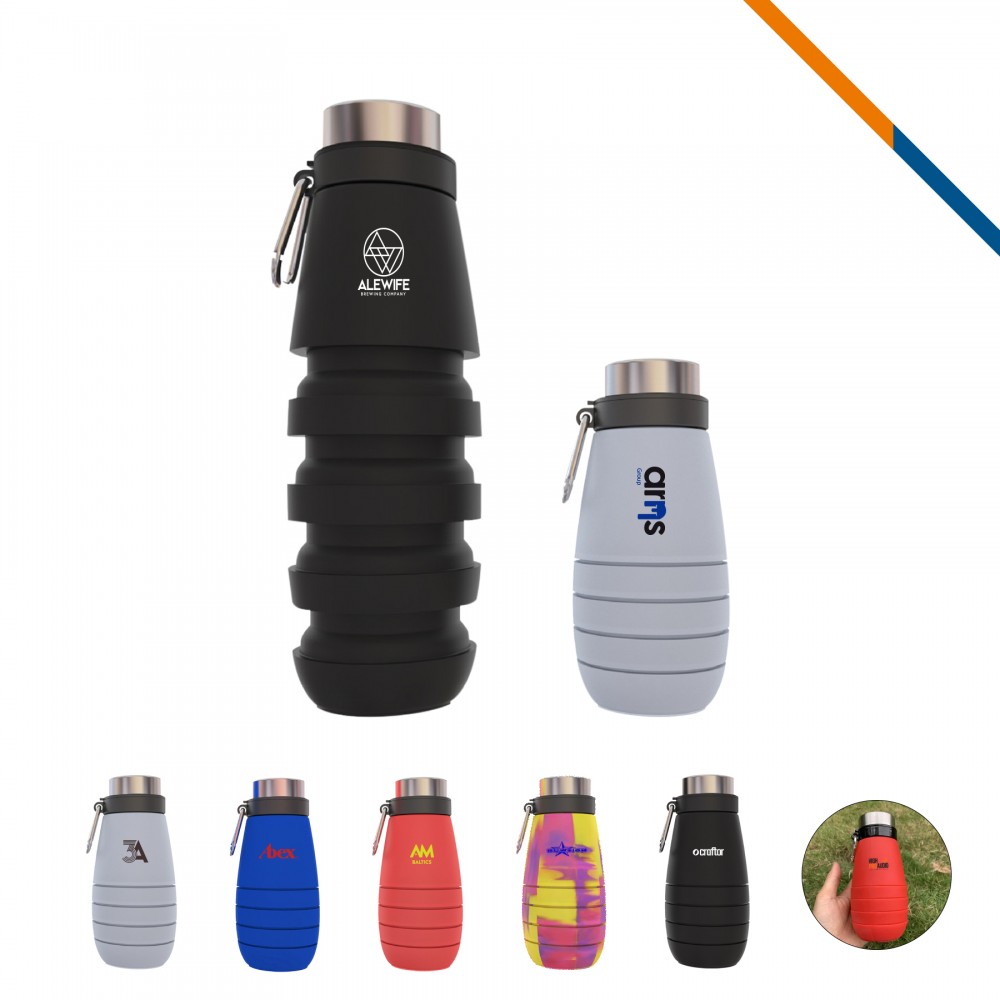 Personalized Lavis Collapsible Water Bottle