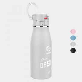 17 oz Takeya Stainless Steel Insulated Traveler Coffee Bottle with Logo