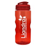 Promotional 22 Oz. Mini Mountain Transparent Bottle w/Flip Lid