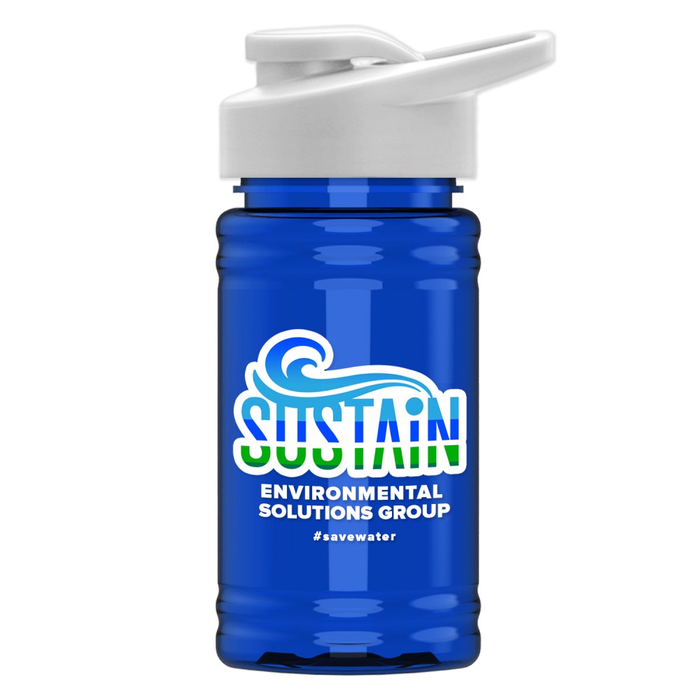 Promotional Upcycle - Mini 16 Oz. Rpet Sports Bottle w/Drink Thru Lid - Digital Promotional Upcycle - Mini 16 Oz. Rpet Sports Bottle w/Drink Thru Lid - Digital