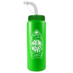 Logo Branded 32 Oz. The Sports Quart Bottle (Straw Lid)