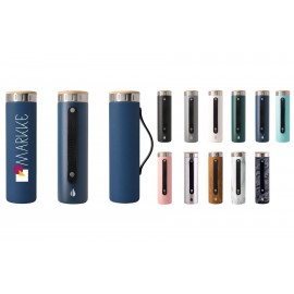 Customized Elemental 20oz Iconic Vacuum Insulated Stainless Steel Water Bottle w/ Strainer  Customized Elemental 20oz Iconic Vacuum Insulated Stainless Steel Water Bottle w/ Strainer