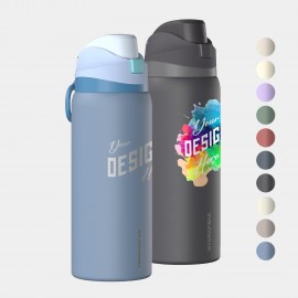 Logo Branded 32 oz Hydrapeak Stainless Steel Insulated Oasis Water Bottle