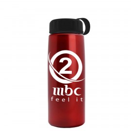 Custom 26 Oz. Metallic Tritan Sports Bottle w/Tethered Lid