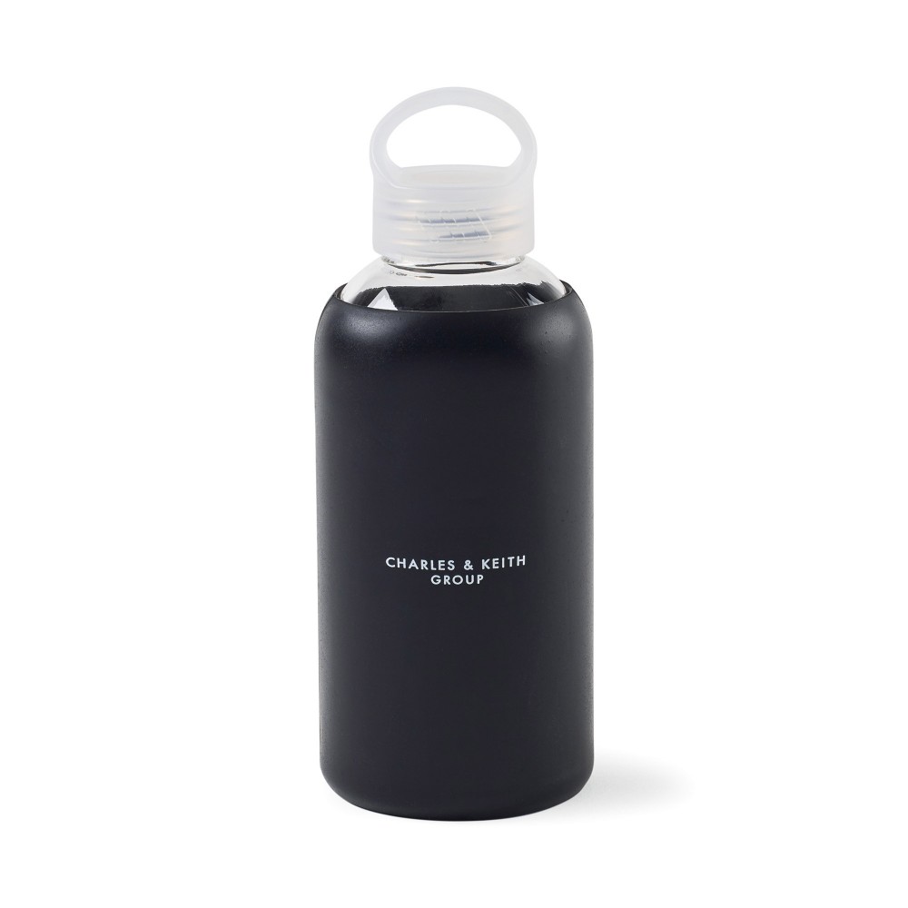 Personalized Purity Glass Bottle - 18.5 Oz. - Black
