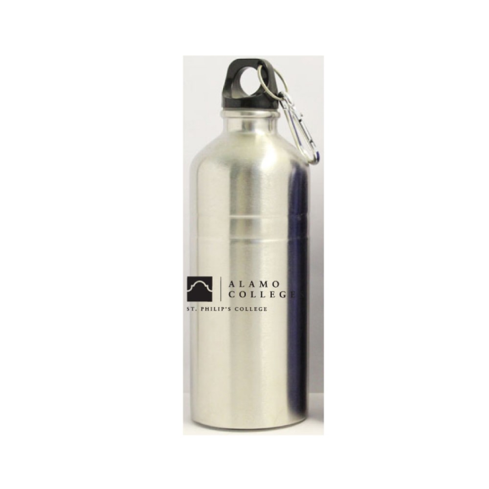 Custom 20 Oz. Stainless Steel Water Bottle with Carabiner Custom 20 Oz. Stainless Steel Water Bottle with Carabiner