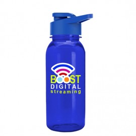 18 Oz. Digital Cadet Transparent Bottle w/Snap Lid with Logo  18 Oz. Digital Cadet Transparent Bottle w/Snap Lid with Logo