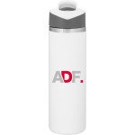 20.9 oz h2go Pilot (Matte White) with Logo