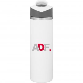 20.9 oz h2go Pilot (Matte White) with Logo  20.9 oz h2go Pilot (Matte White) with Logo