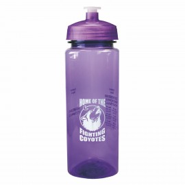 Logo Branded 24 Oz. PolySure Trinity Plastic Water Bottle