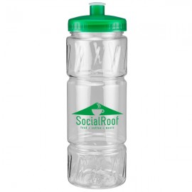 22 Oz. Pulse Bottle w/ Low Profile Push Pull Lid with Logo