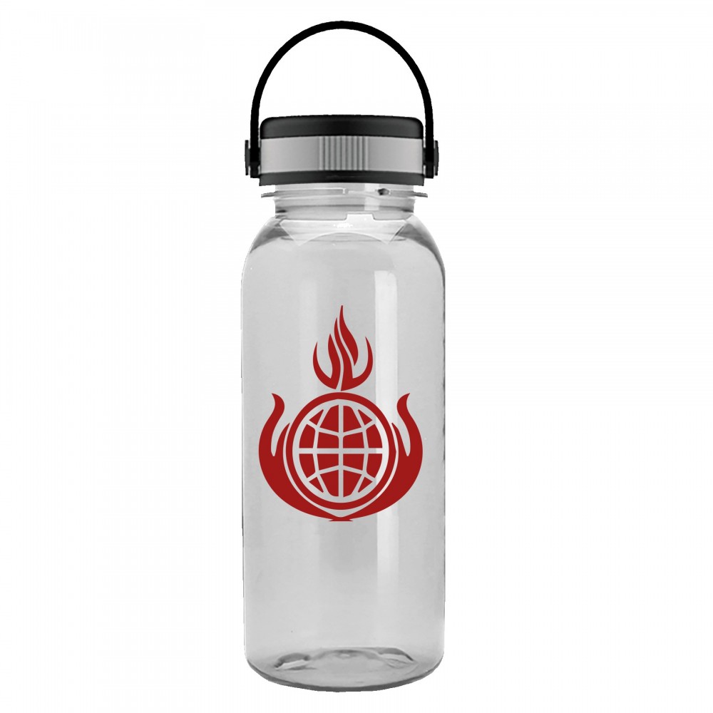 Promotional 18 Oz. Cadet Transparent Sports Bottle w/Ez Grip Lid