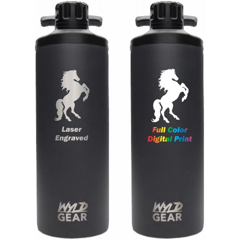 Wyld Gear 18 oz Stainless Steel Bottle with Logo