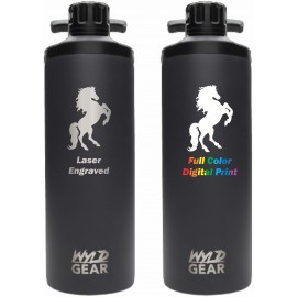 Wyld Gear 18 oz Stainless Steel Bottle with Logo  Wyld Gear 18 oz Stainless Steel Bottle with Logo