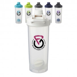Olympian Plastic Shaker Bottles with Mixer 24 oz with Logo