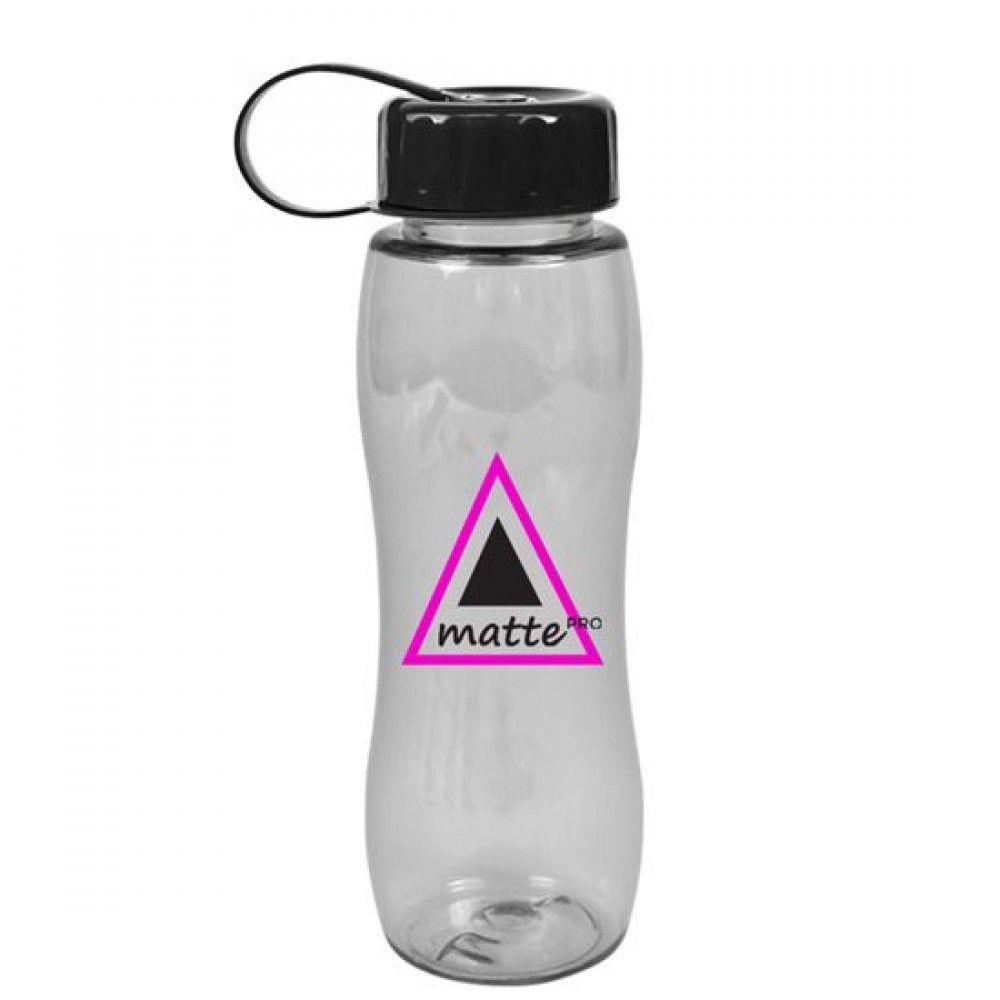 Custom 25 Oz. Tritan Bottle w/Tethered Lid