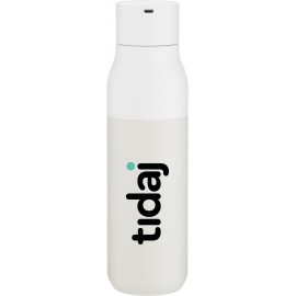 17 oz Larq Purevis Bottle (Granite White) with Logo