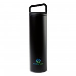 MiiR Climate+ Wide Mouth Bottle - 20 Oz. - Black Powder with Logo