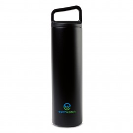 MiiR Climate+ Wide Mouth Bottle - 20 Oz. - Black Powder with Logo