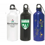 25 Oz. Aluminum Water Bottle with Carabiner with Logo