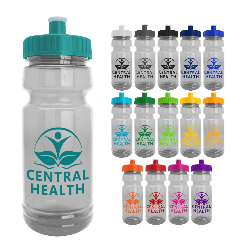 Promotional The Trainer - 24 oz. Clear Sports Bottle with Pushpull lid Promotional The Trainer - 24 oz. Clear Sports Bottle with Pushpull lid