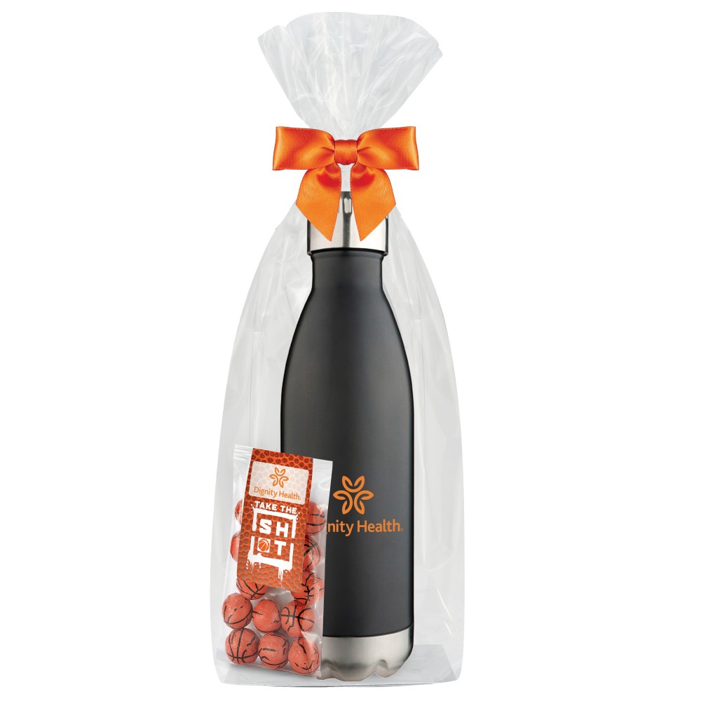 Promo Revolution - 17 Oz. Dual Wall Vacuum Sealed Water Bottle Gift Set with Logo