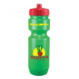 Logo Branded 22 Oz. Bike Bottle w/ Push Pull Lid - Solid Colors