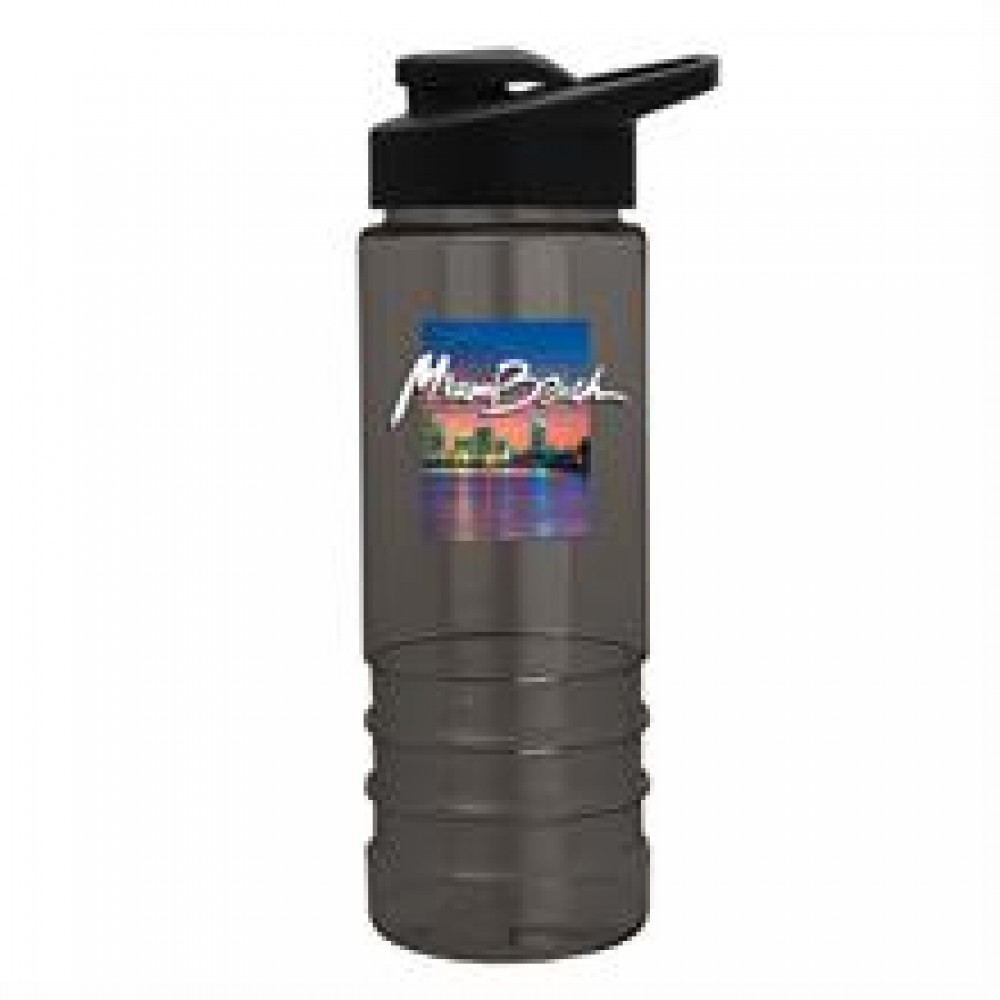 24 Oz. Digital Sergeant Transparent Sports Bottle w/Snap Lid - Digital Imprint with Logo