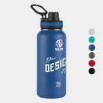 32 oz Takeya Stainless Steel Insulated Originals Water Bottle w/ Spout Lid with Logo