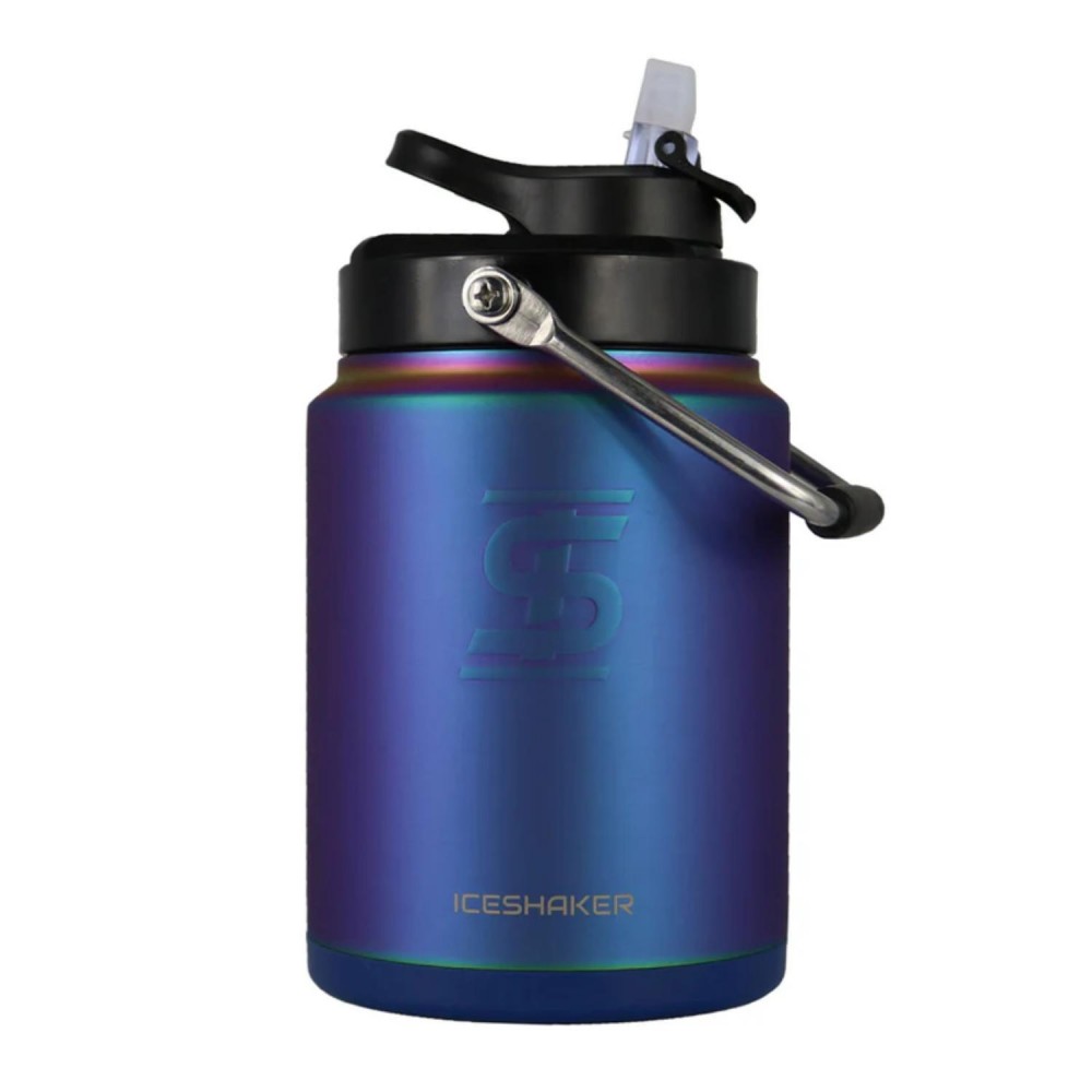 64 oz Ice Shaker Stainless Steel Insulated Half Gallon Water Jug with Logo