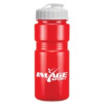 Logo Branded 20 Oz. Recreation Bottle w/ Fliptop Lid - Solid Colors