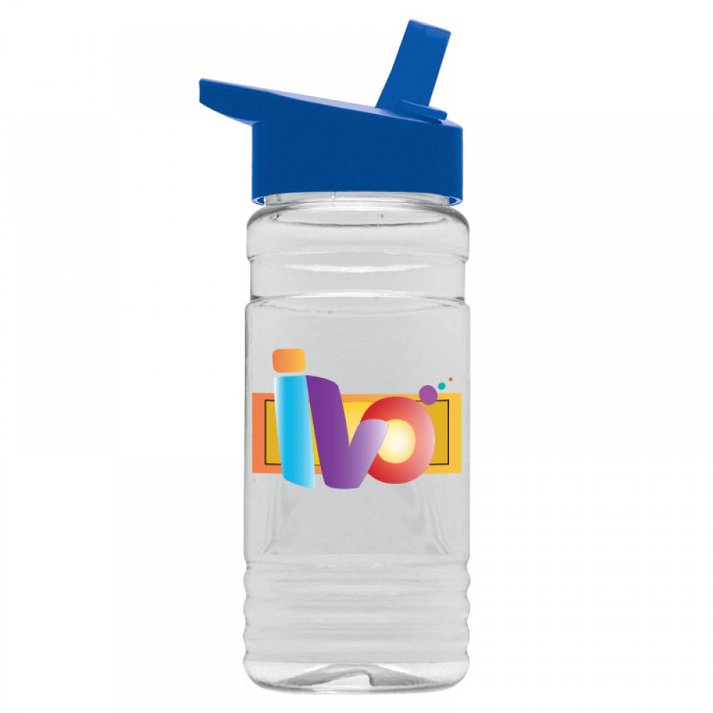Promotional 20 Oz. Transparent Bottle w/Straw Handle Lid - Digital Imprint Promotional 20 Oz. Transparent Bottle w/Straw Handle Lid - Digital Imprint
