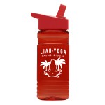 20 Oz. Upcycle Rpet Bottle w/Flip Straw Lid with Logo