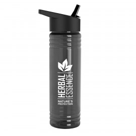 Customized 24 Oz. Slim Fit Upcycle Rpet Bottle w/Flip Straw Lid  Customized 24 Oz. Slim Fit Upcycle Rpet Bottle w/Flip Straw Lid