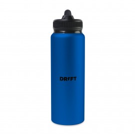 Promotional Jett Aluminum Straw Lid Hydration Bottle - 32 Oz. - Sport Blue