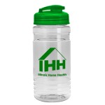 20 Oz. Transparent Sports Bottle w/Usa Flip Lid with Logo