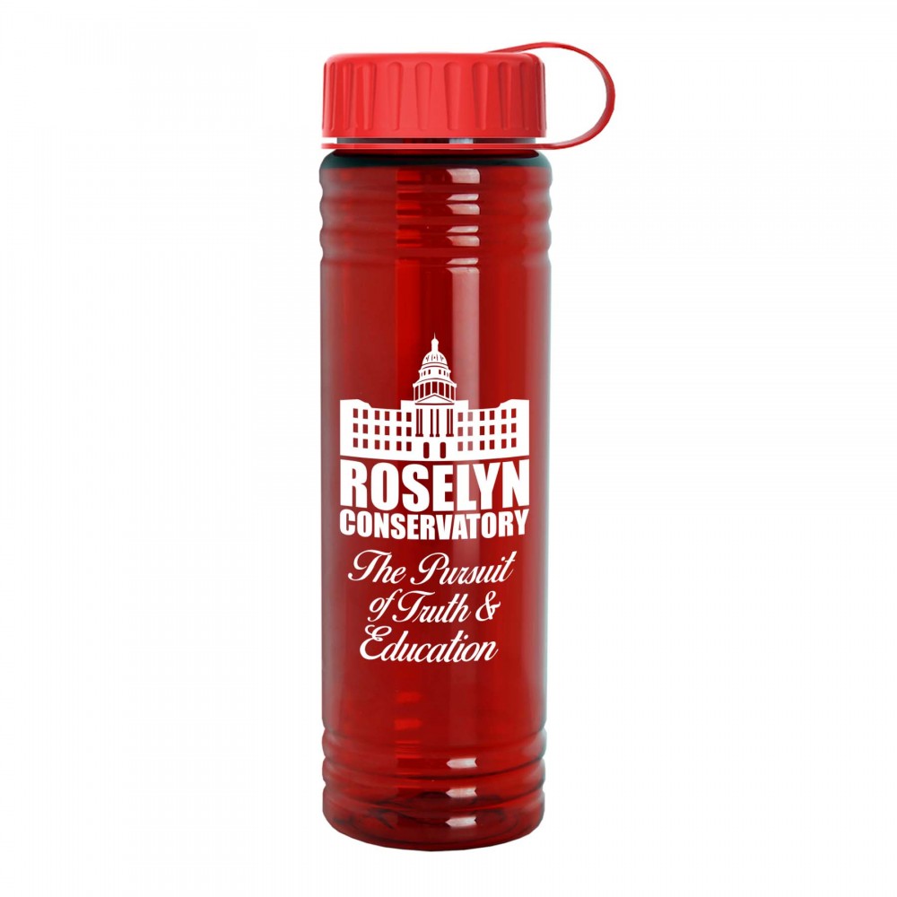 Personalized 24 Oz. Slim Fit Upcycle Rpet Bottle w/Tethered Lid Personalized 24 Oz. Slim Fit Upcycle Rpet Bottle w/Tethered Lid
