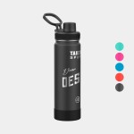 Personalized 22 oz Takeya Stainless Steel Insulated Sport Water Bottle w/ Spout Lid