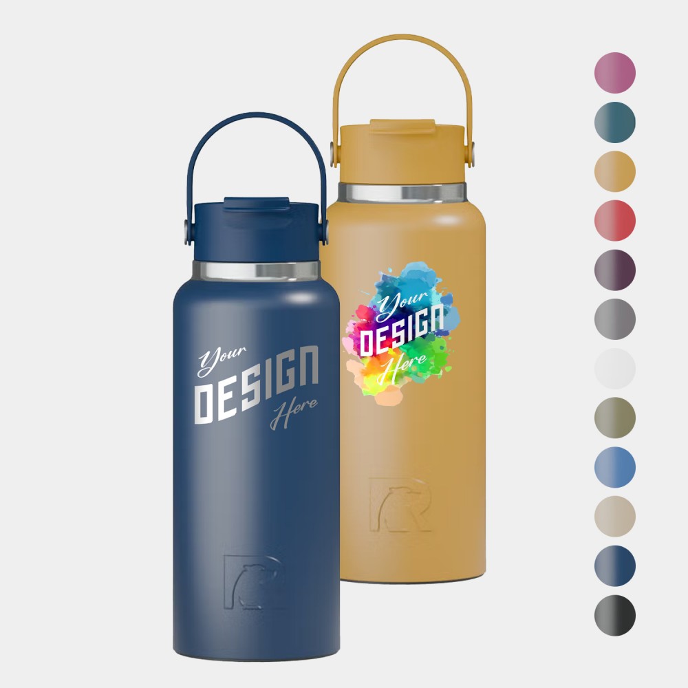 Personalized 32 oz RTIC Stainless Steel Vacuum Insulated Water Bottle