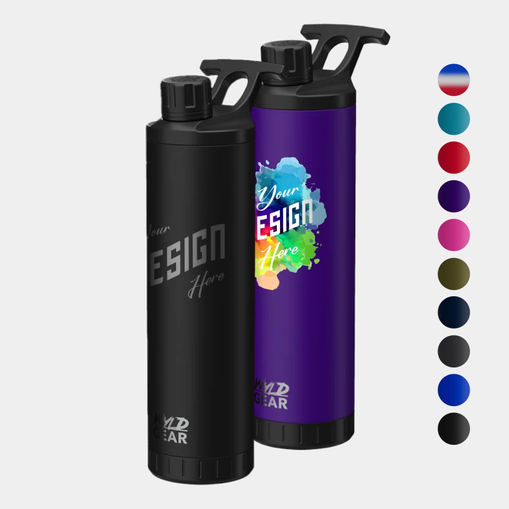24 oz Wyld Gear Stainless Steel Vacuum Insulated Mag Bottle with Logo 24 oz Wyld Gear Stainless Steel Vacuum Insulated Mag Bottle with Logo
