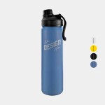 Customized 22 oz. GROSCHE CHICAGO STEEL Insulated Water Bottle with Chug Lid