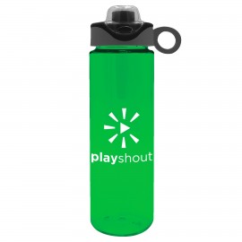 Freedom Bottle - 28 oz.Transparent Tritan Bottle with Silicone Loop Handle Lid with Logo