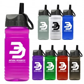 20 Oz. Upcycle Rpet Bottle w/Straw Ring Lid with Logo