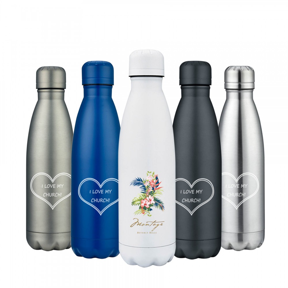 Custom 17 oz. Stainless steel double wall swig water bottle