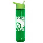 Custom 32 Oz. Adventure Bottle w/Flip Straw Lid (Made With Tritan Renew)