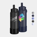 26 oz Hydrapeak Stainless Steel Insulated Sport Straw Water Bottle with Logo